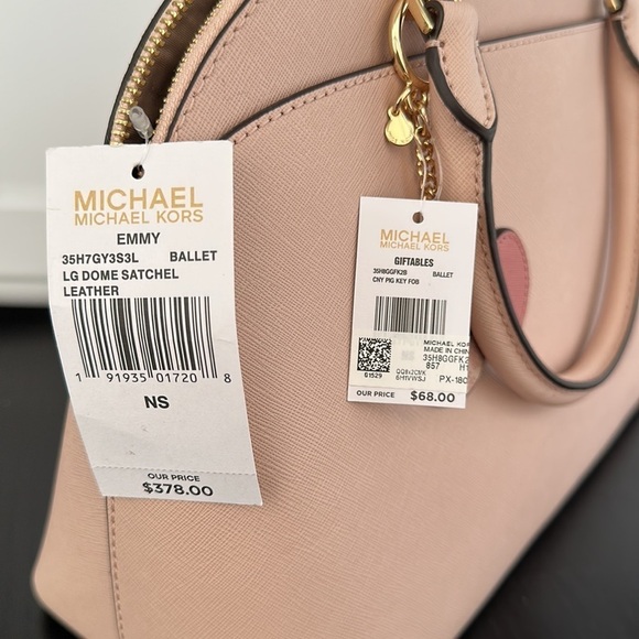 2pc💕🐷 Michael Kors Emmy dome satchel and pig key fob - Picture 9 of 9